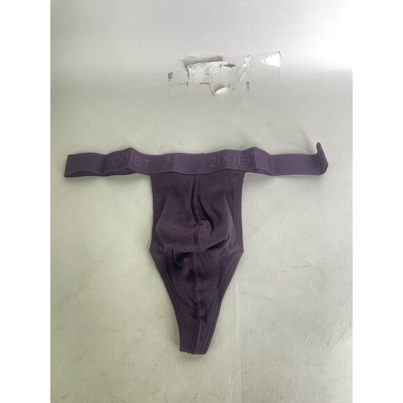 2xist Essentials Cotton 1 Piece Classic Thong Plum Purple Mens Size M - Picture 1 of 3
